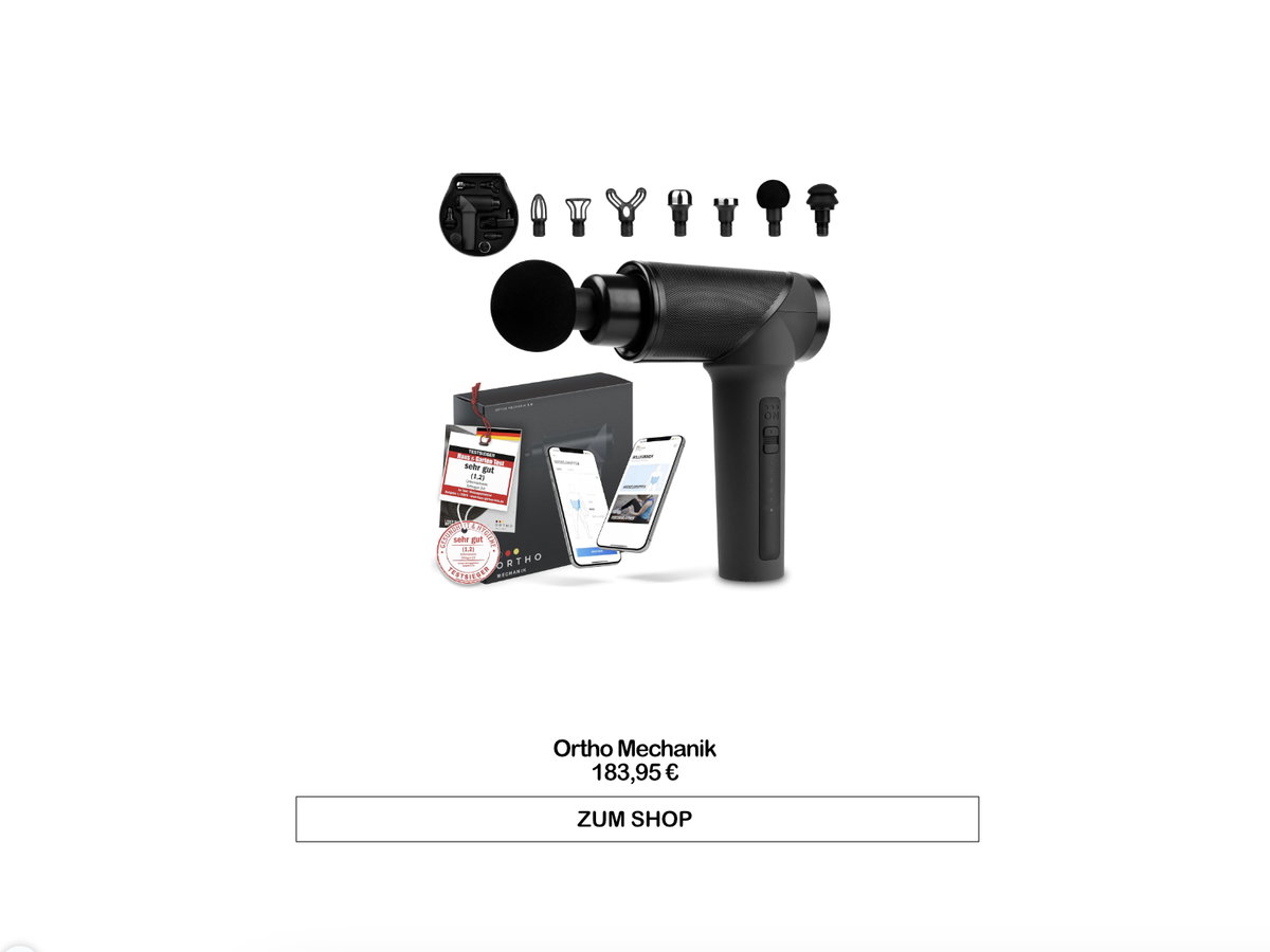 Massagepistole von Ortho Mechanik