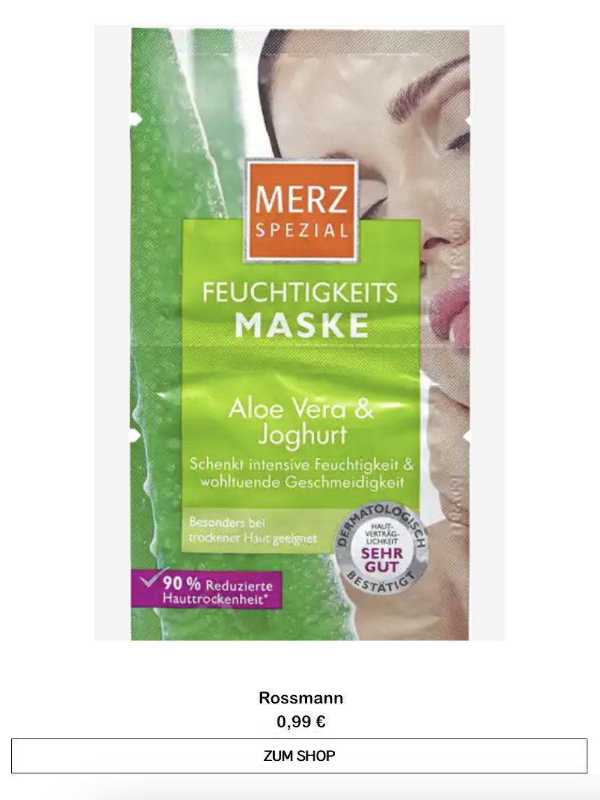 Maske von Rossmann