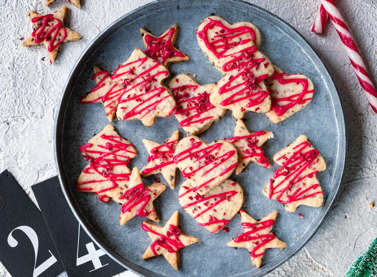Shortbread-Rezept mit Himbeeren