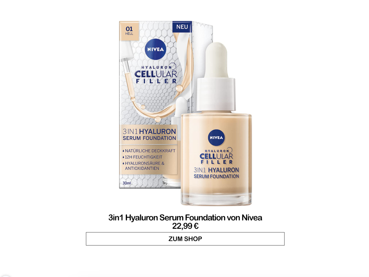 3in1 Hyaluron Serum Foundation von Nivea