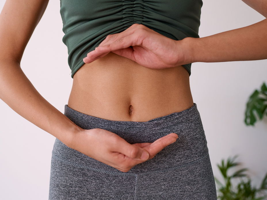 Nahaufnahme von einem Bauch.