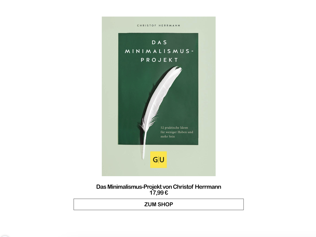 Das Minimalismus-Projekt von Christof Herrmann