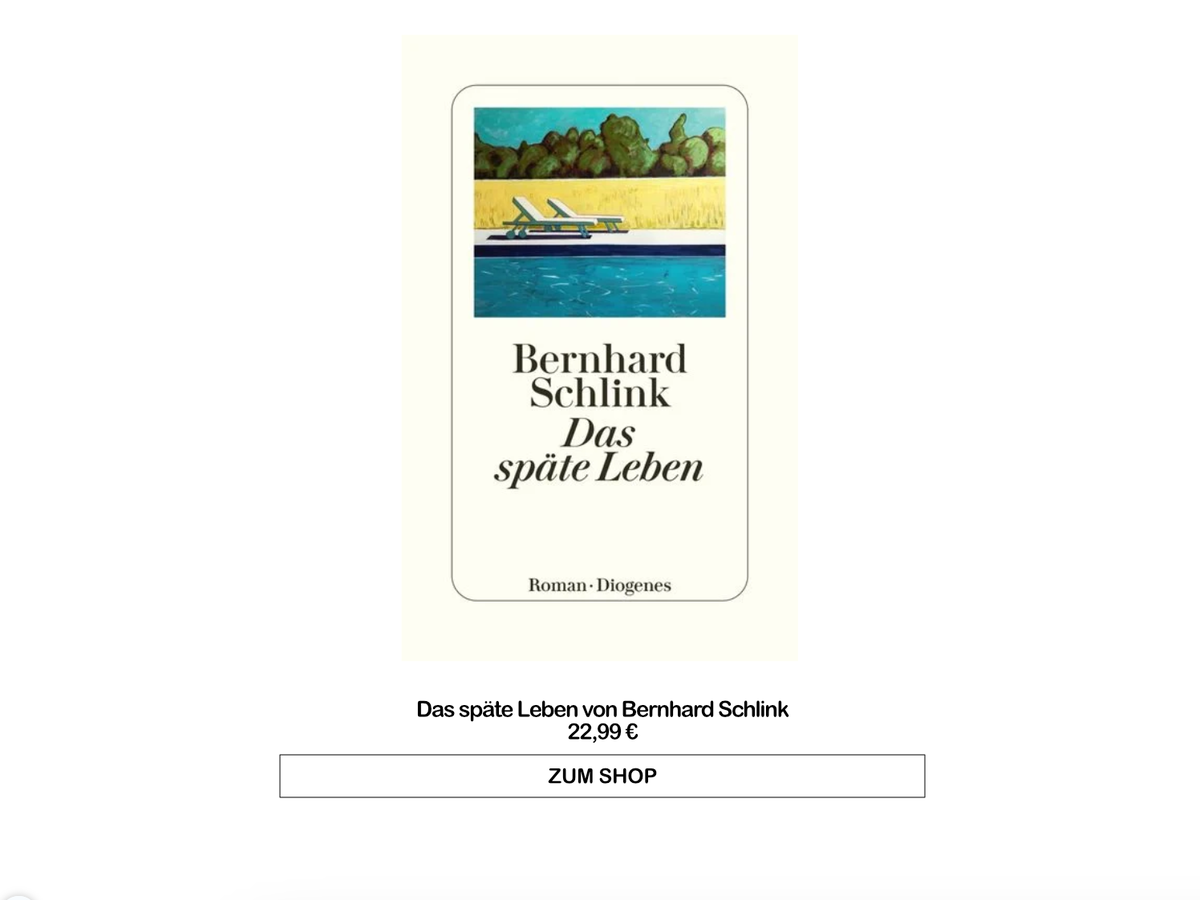 Das späte Leben von Bernhard Schlink