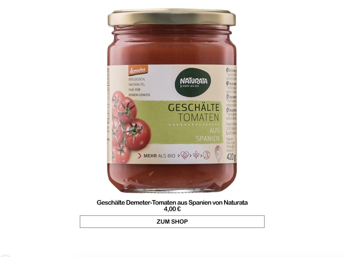 Dosentomaten von Naturata