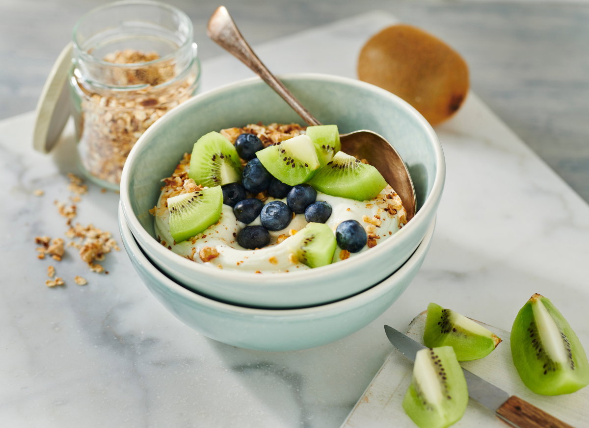 Vanillequark mit gerösteten Haferflocken