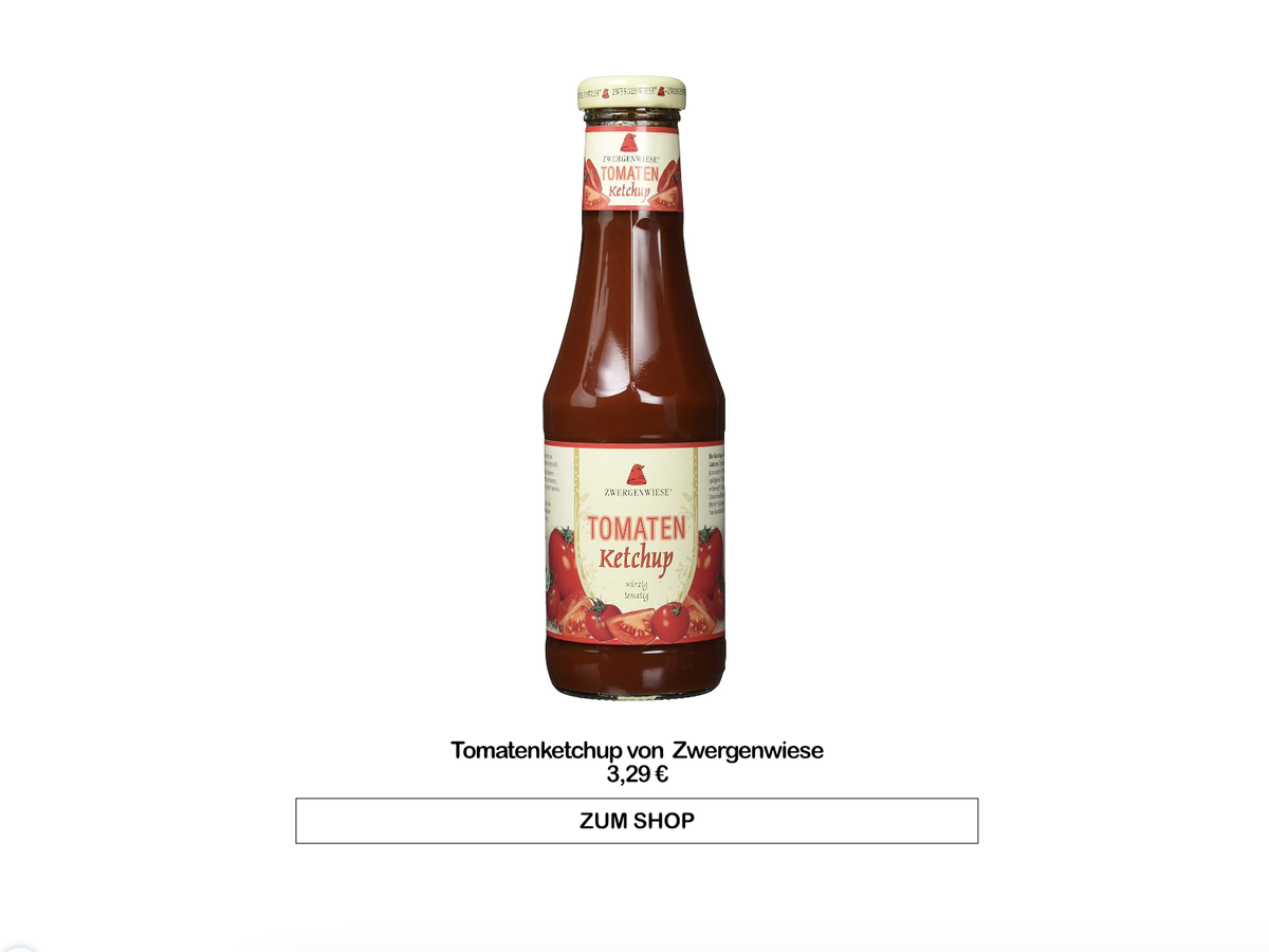 Tomatenketchup von Zwergenwiese