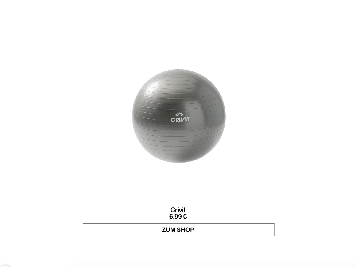 Gymnastikball von Crivit bei Lidl