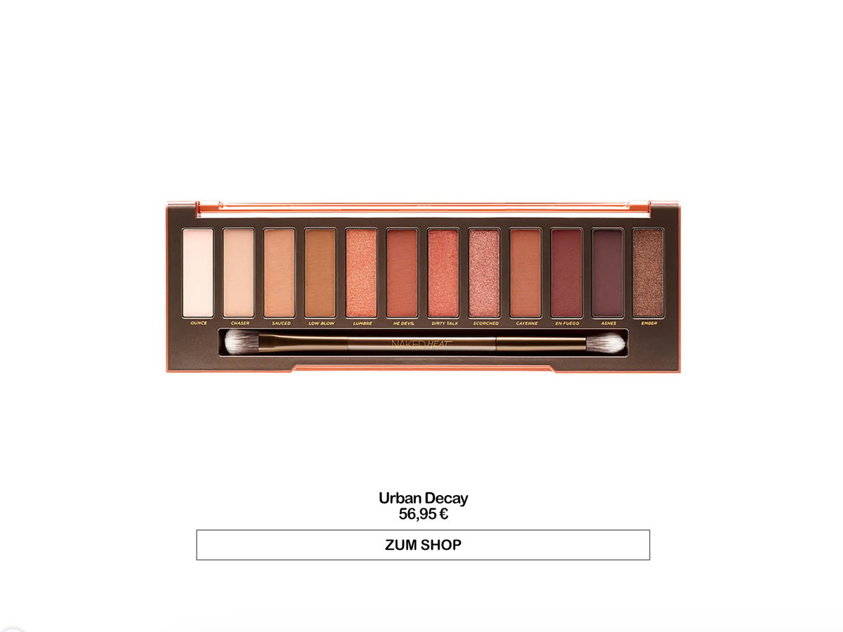Lidschattenpalette von Urban Decay