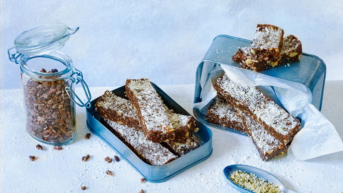 Rezept für gesunden Schokoriegel ohne Backen 