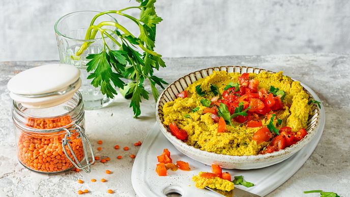 Rezept für veganen Linsen-Aufstrich