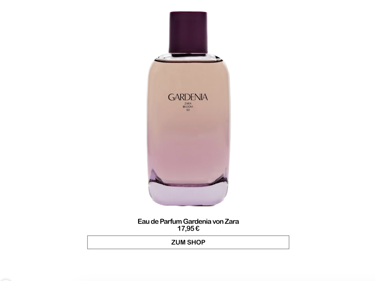 Eau de Parfum Gardenia von Zara