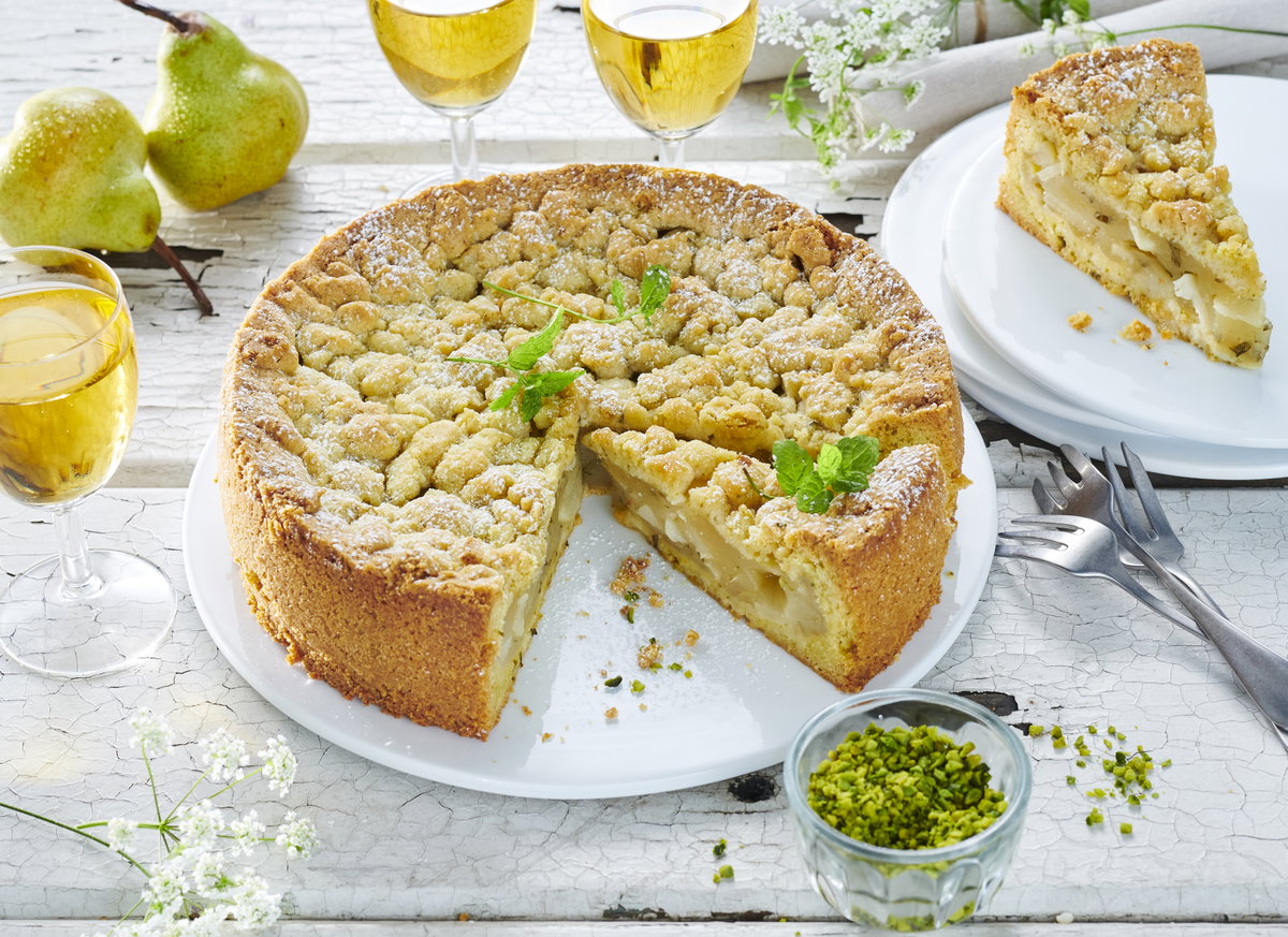 Birnen-Streuselkuchen