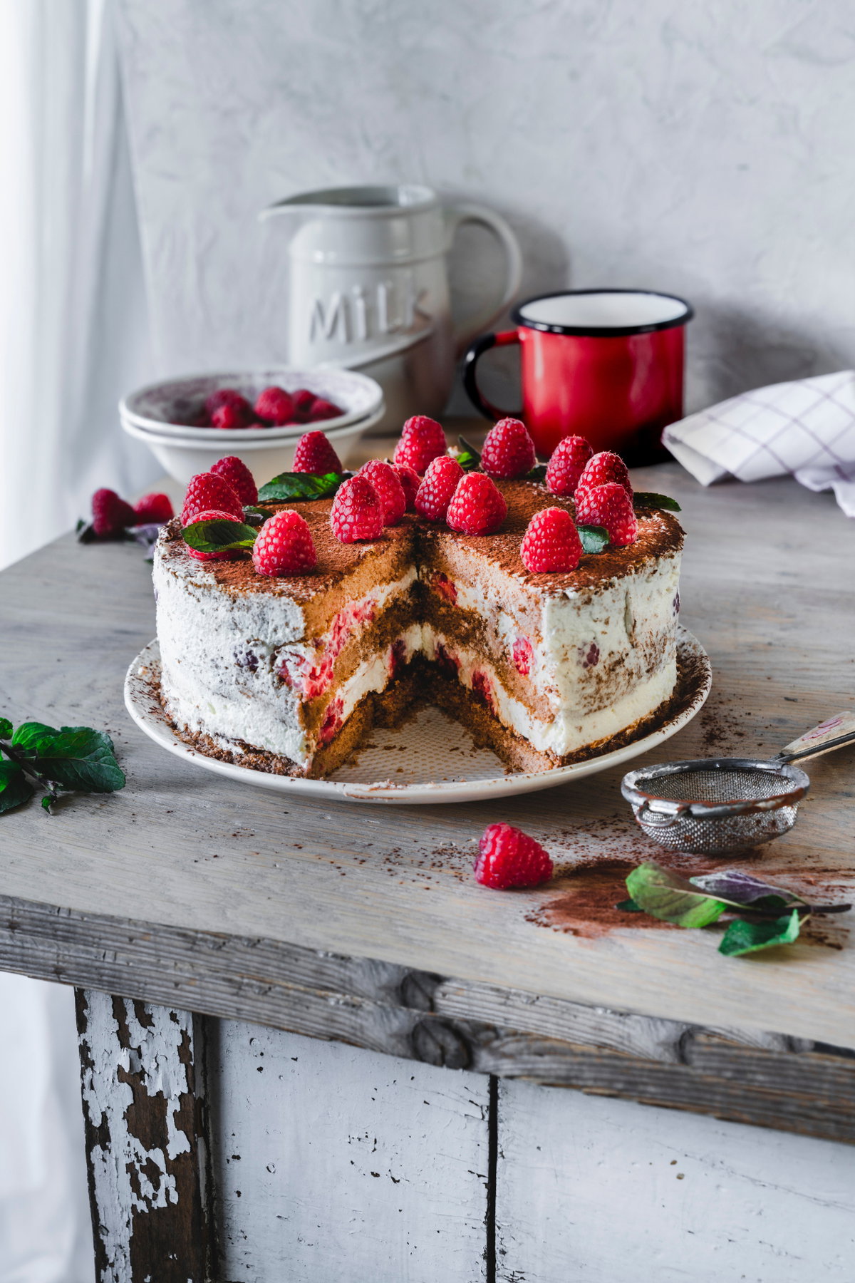 Schwarzwälder-Himbeer-Torte