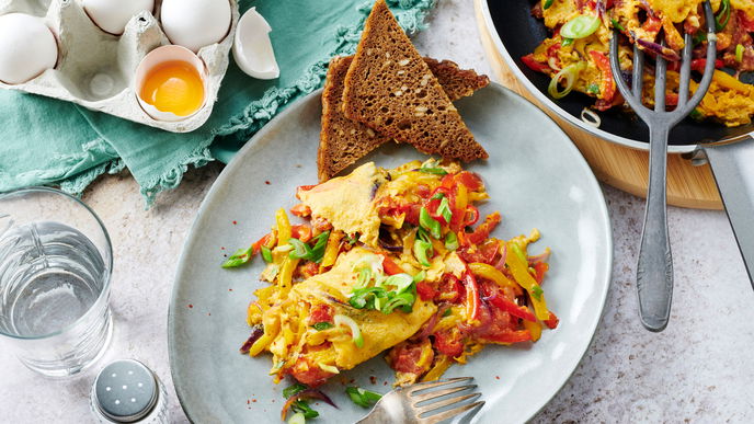 Rezept für Rührei-Shakshuka