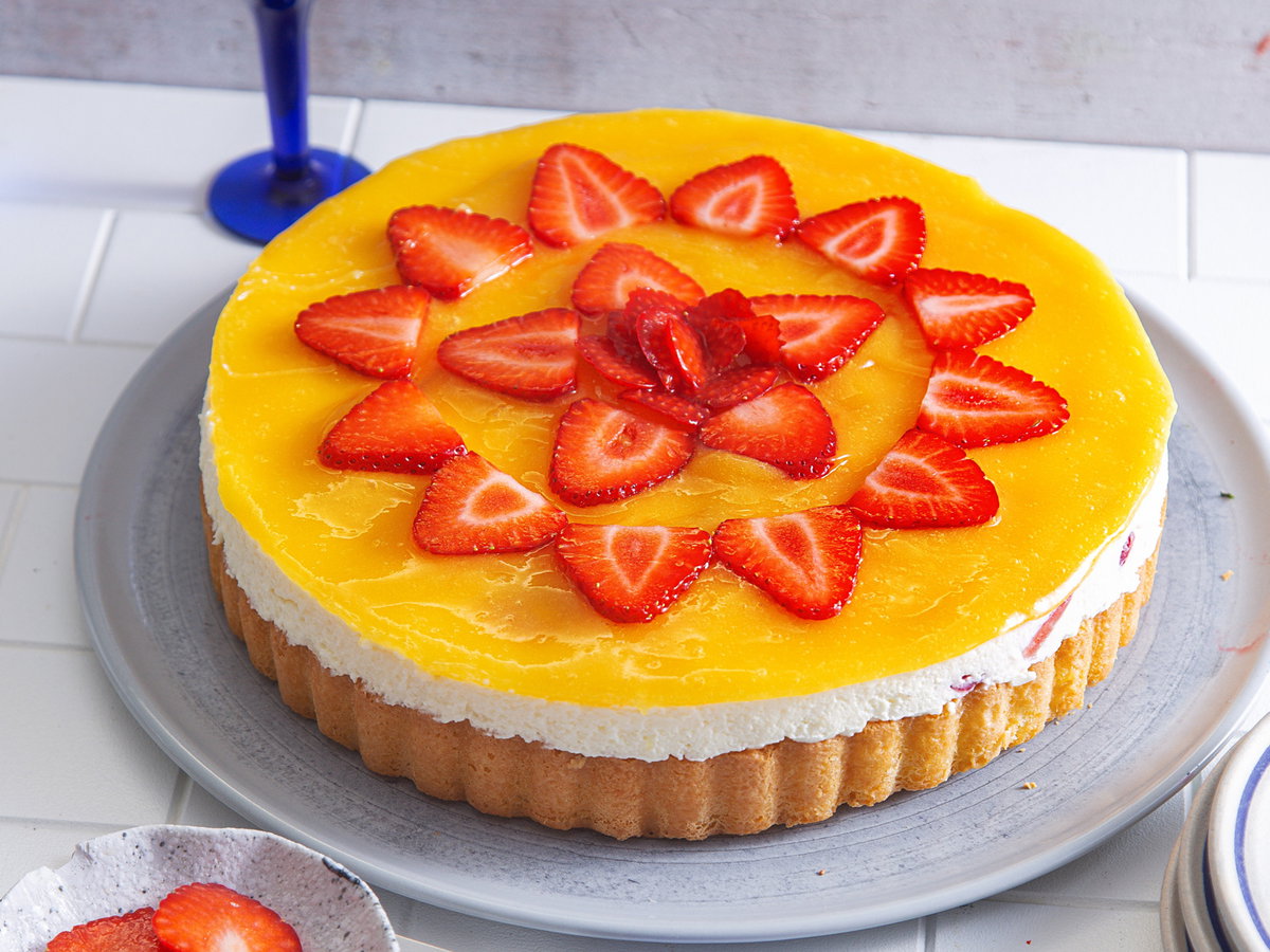 Erdbeertorte mit Maracuja
