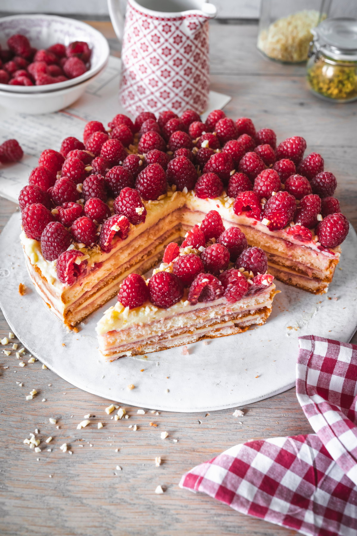 Himbeer-Vanilletorte