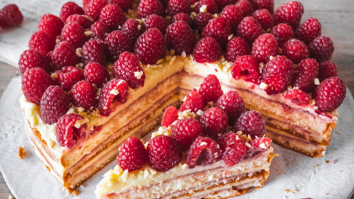 Schnelle Himbeer-Vanilletorte zum Nachbacken