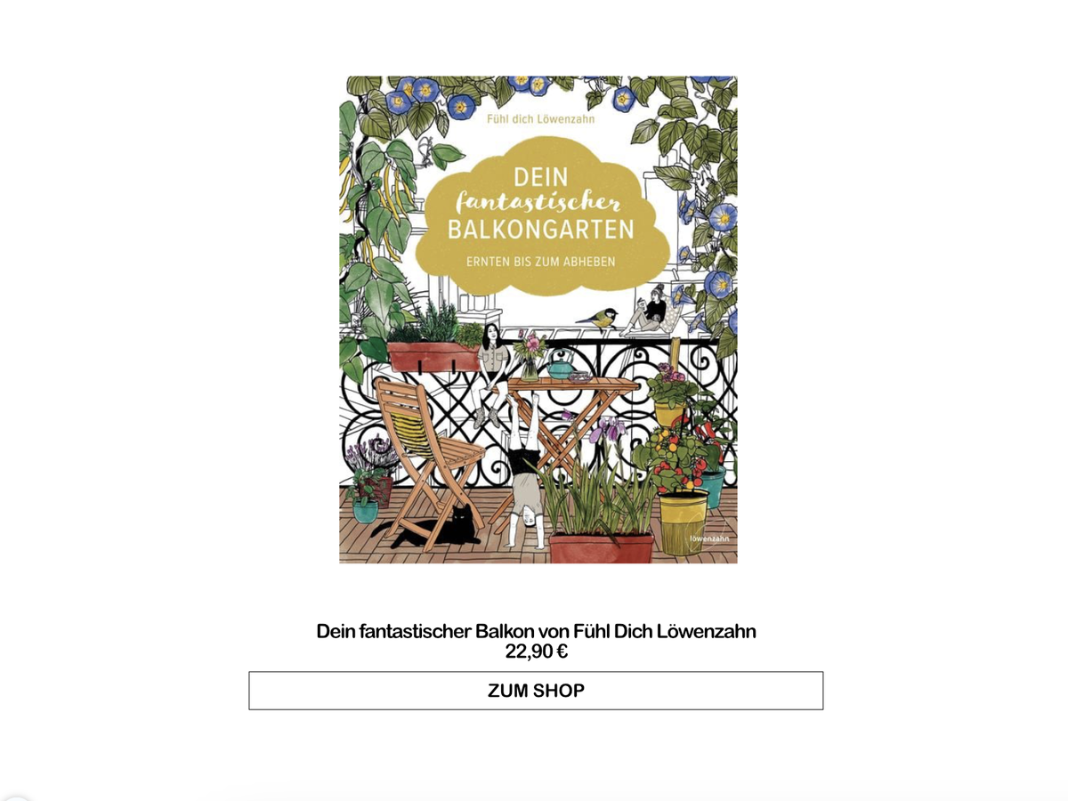 Gartenbuch "Dein fantastischer Balon" von Fühl dich Löwenzahn