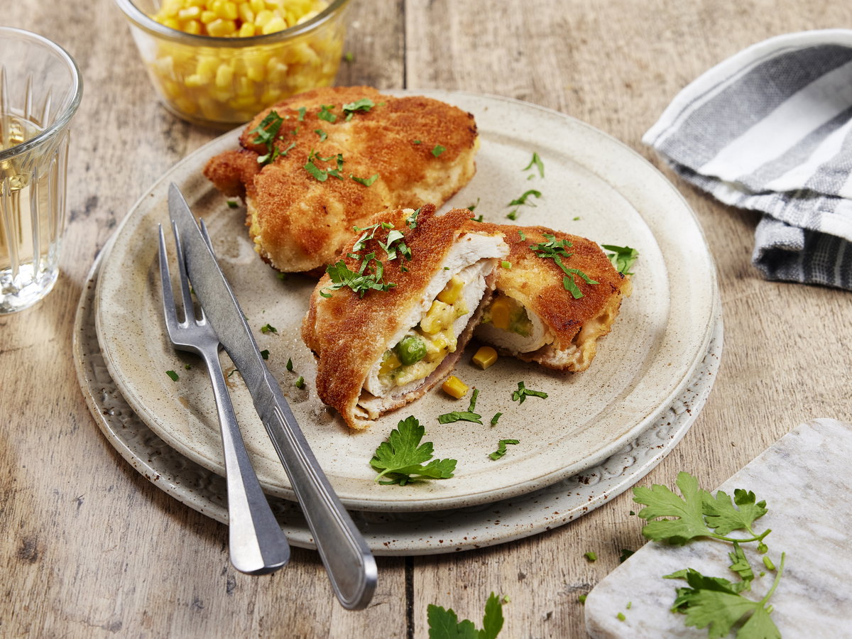 Gefüllte Hähnchenschnitzel