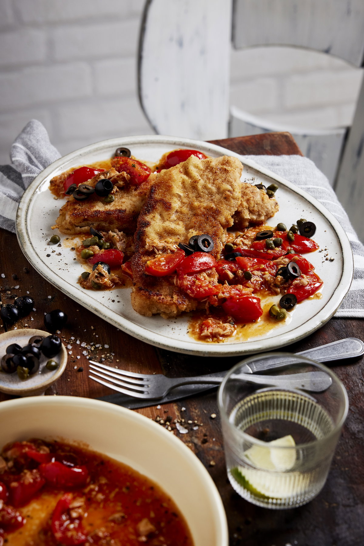 Kalbsschnitzel mit Soße