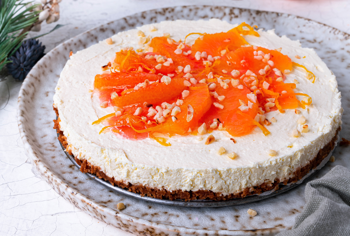 Käsekuchen mit Orange