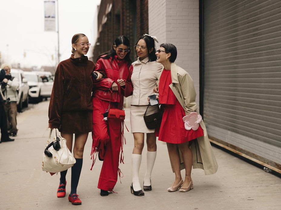 Streetstyle während der New York Fashion Week