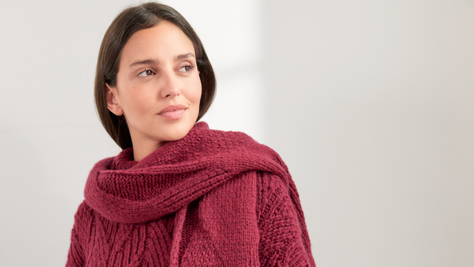 Alles andere als gewöhnlich: Stricken Sie diesen besonderen Pullover von Lana Grossa kostenlos nach