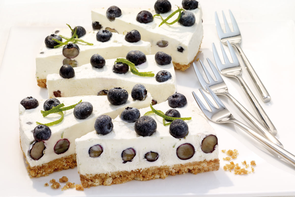 Blaubeer-Frischkäse-Torte
