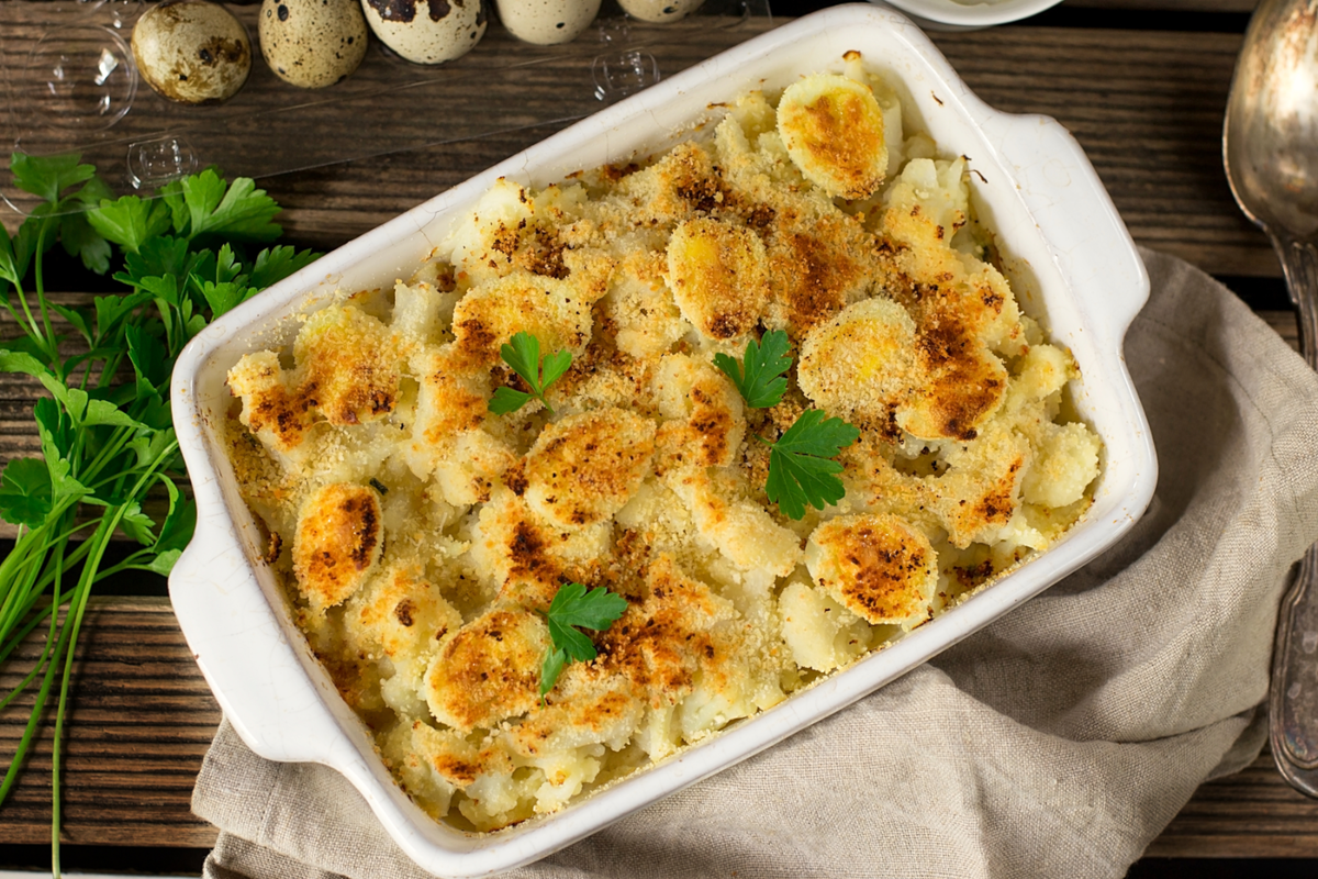 Überbackener Blumenkohl mit Käse