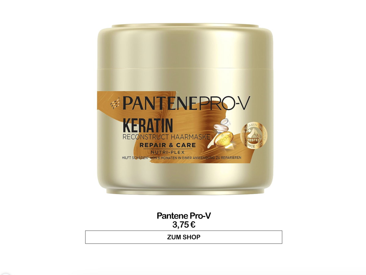 Keratin Haarkur von Patene Pro-V