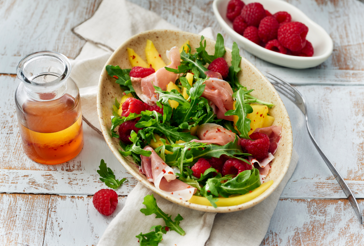 Rucola-Salat mit Mango