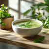 Gesundes Rezept für frische Sauerampfer-Suppe