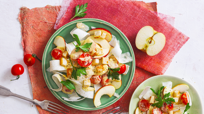 Blitzrezept für Selleriesalat mit Apfel und Balsamico-Dressing