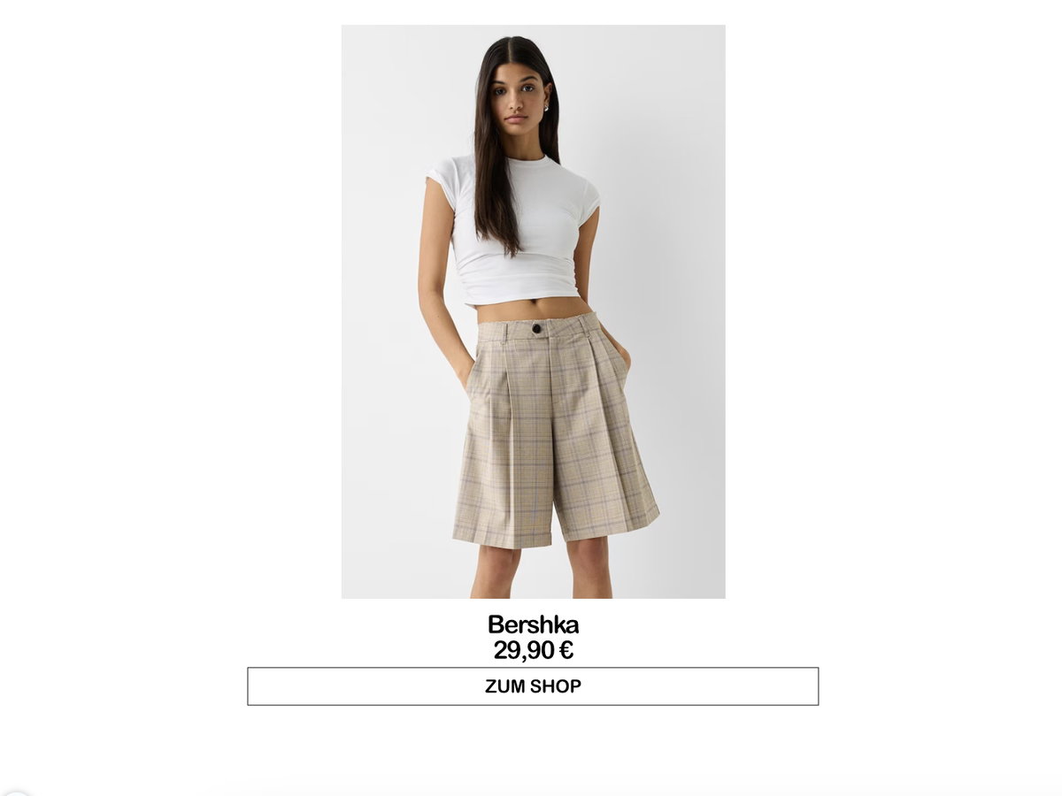 Shorts von Bershka