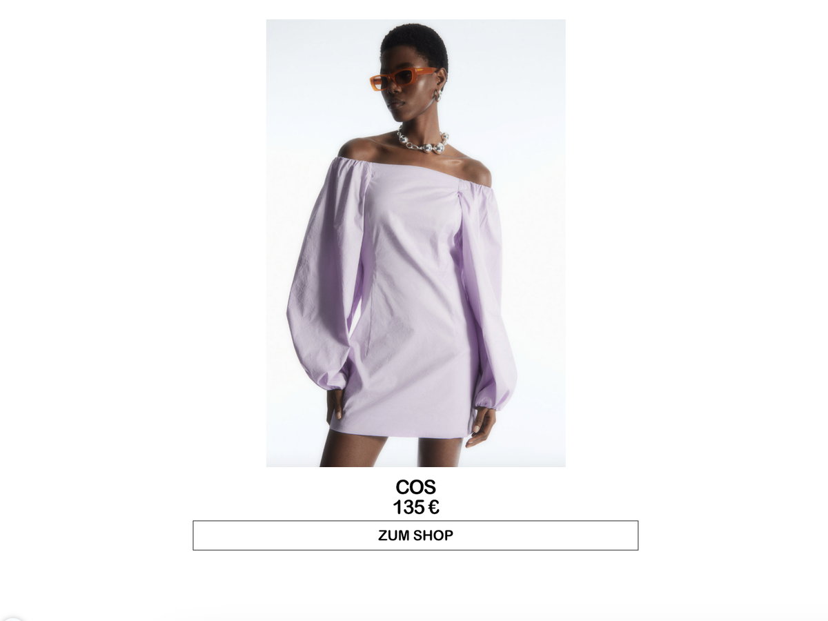 Schulterfreies Kleid von COS