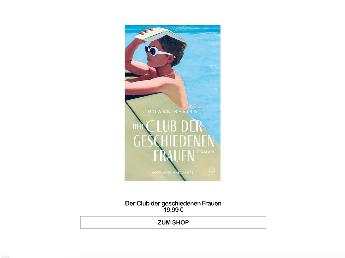 Buch des Monats April 2024 - Der Club der geschiedenen Frauen von Rowan Beaird