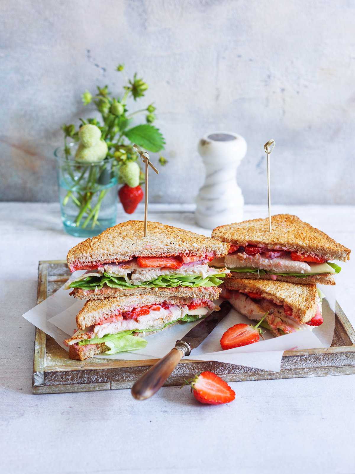 Erdbeer-Sandwich