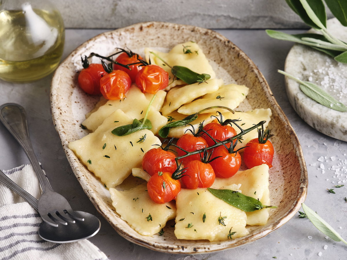 Steinpilz-Ravioli mit Ricotta
