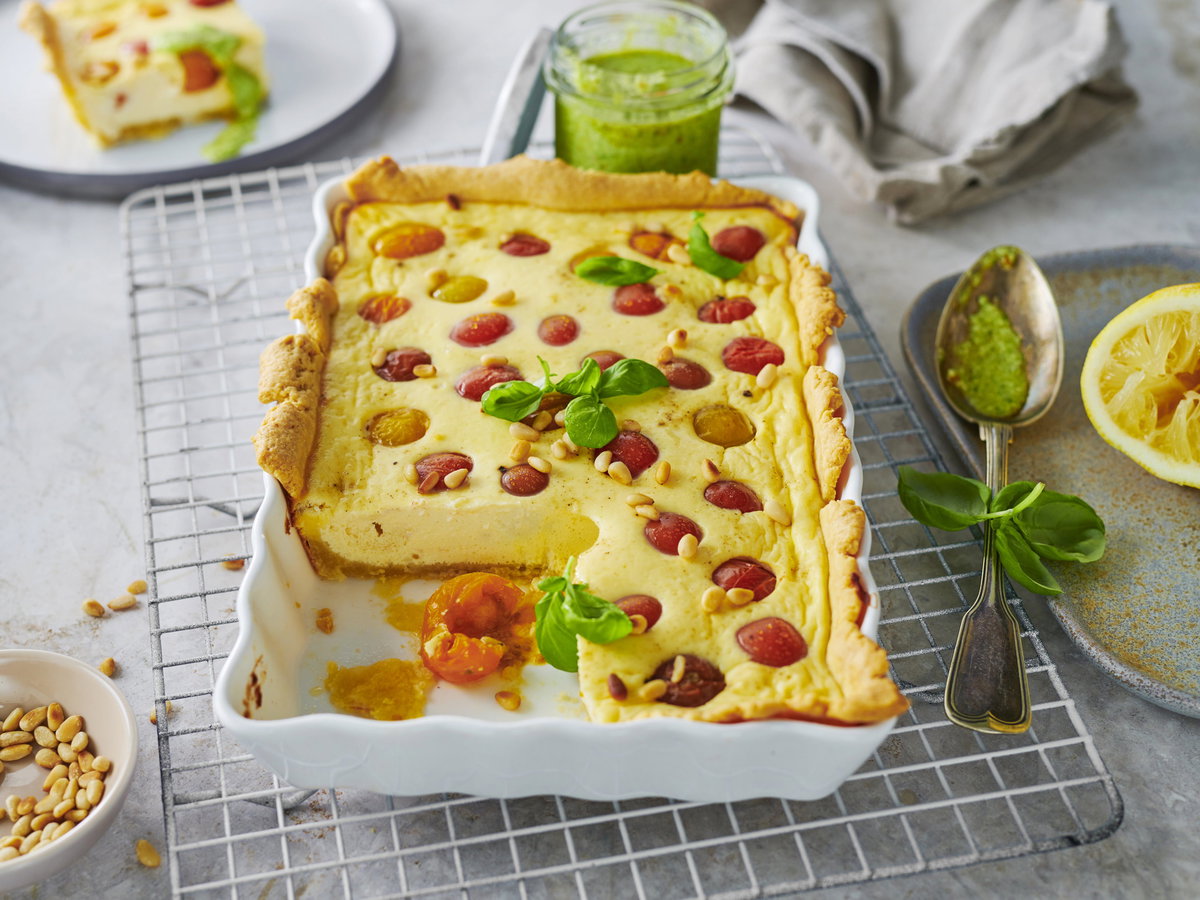 Tomatenquiche mit Ricotta
