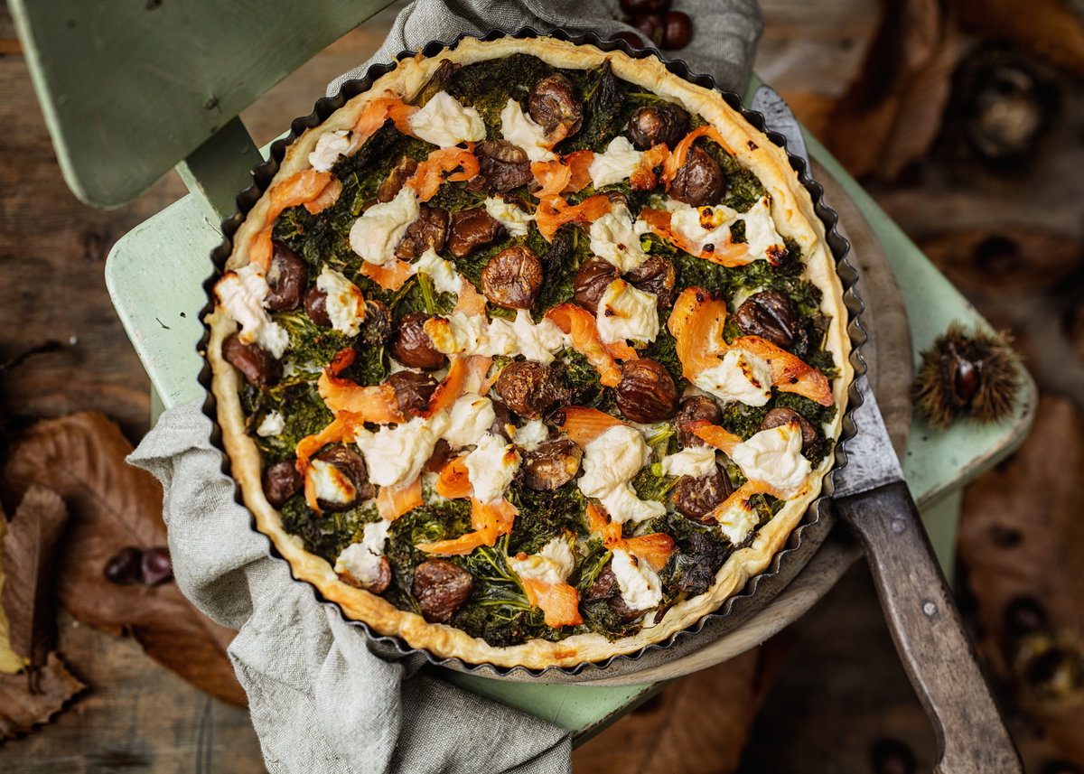 Grünkohl-Quiche mit Ricotta-Rezepte