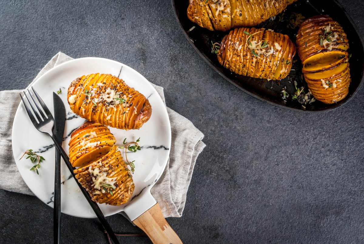 Hasselback-Kartoffeln