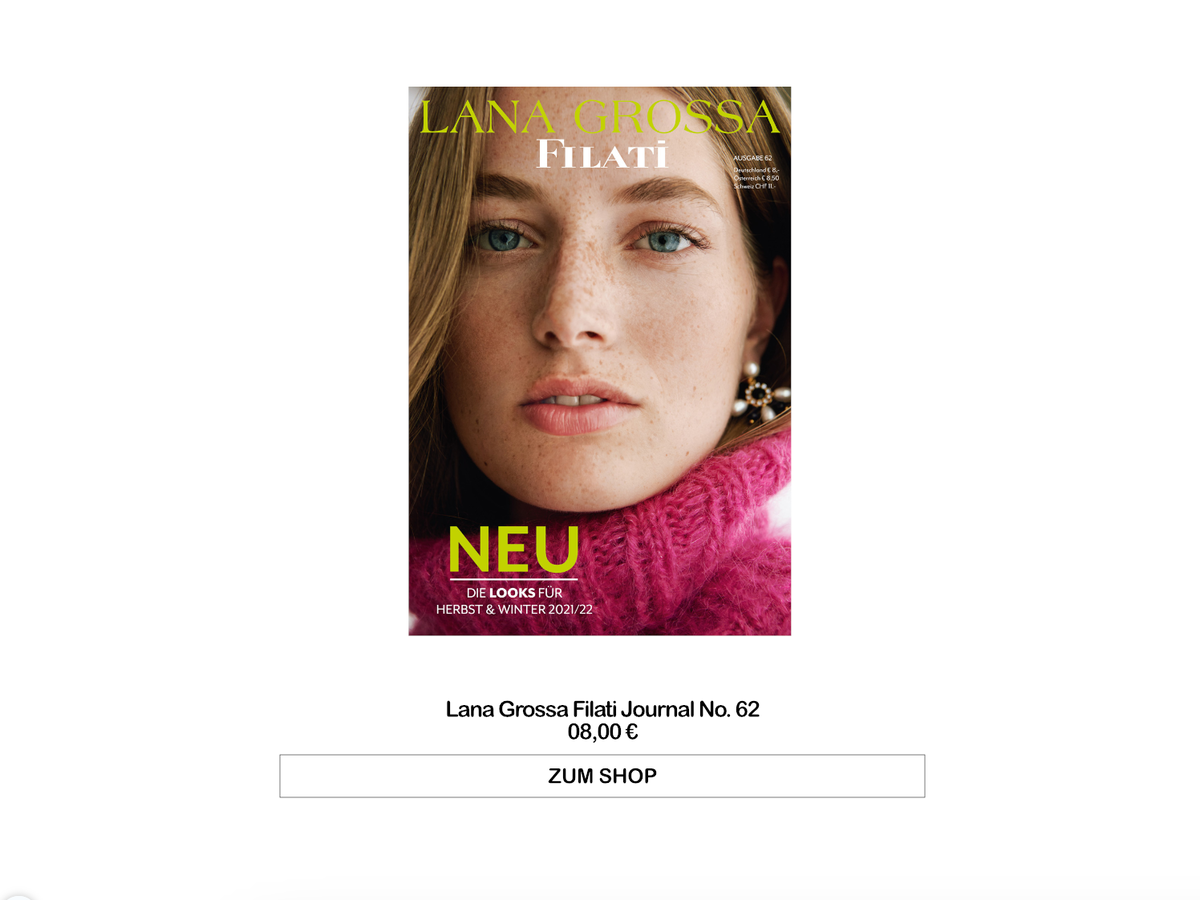 Lana Grossa Filati Journal Nr. 62