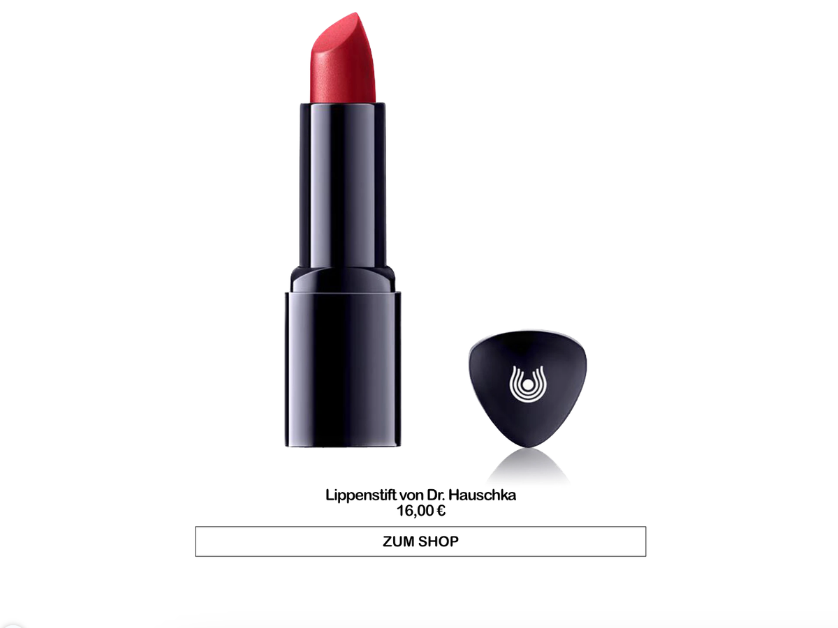 Lippenstift ohne Schadstoffe von Dr. Hauschka