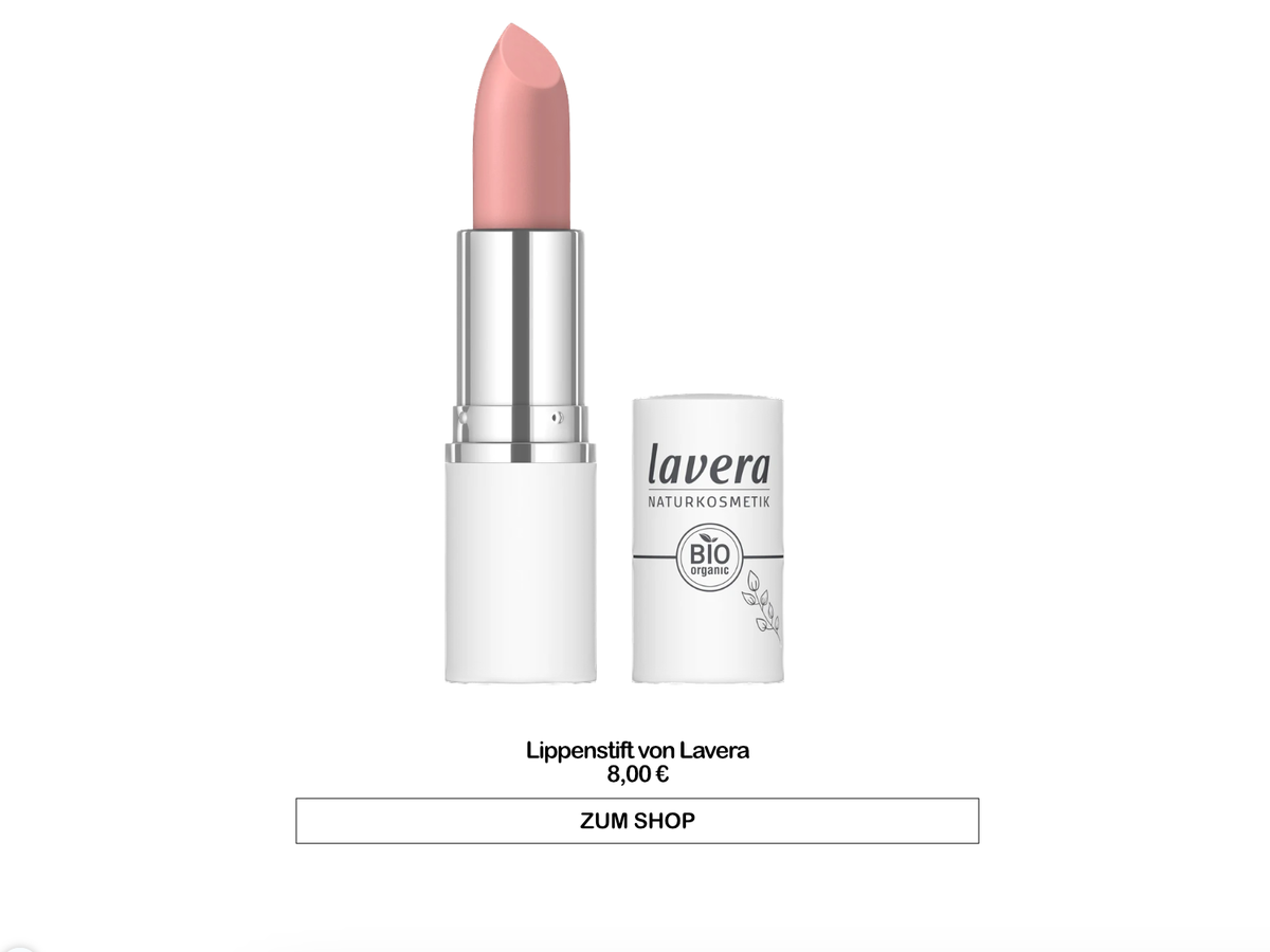 Lippenstift ohne Schadstoffe von Lavera