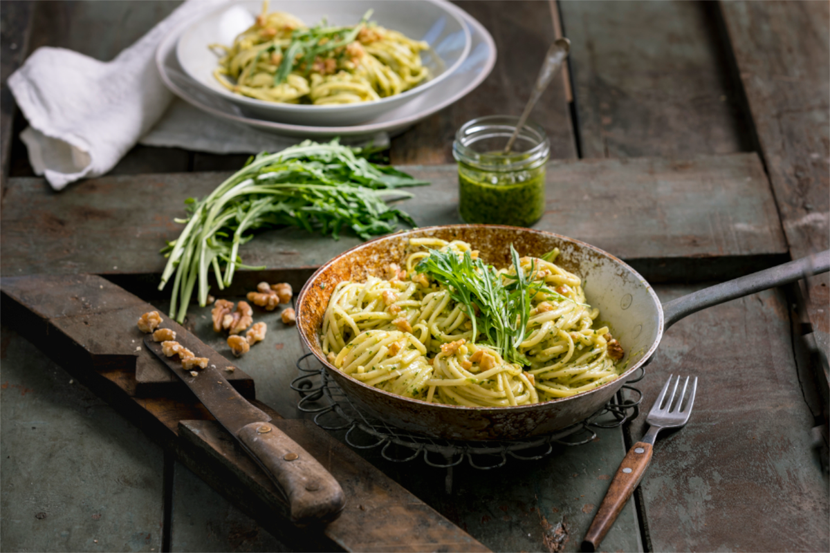 Linguine mit Walnuss-Pesto