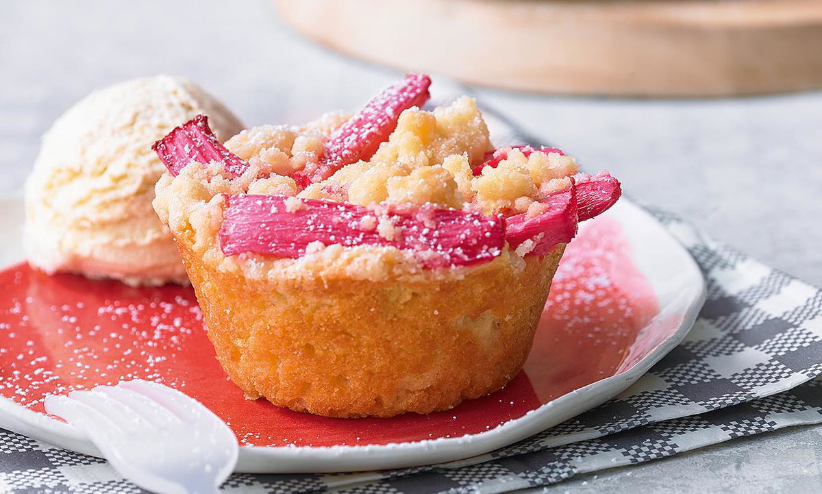 Rhabarber-Muffins