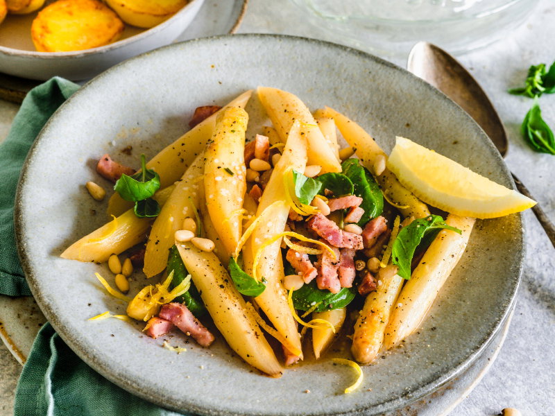 Spargel mit Pancetta