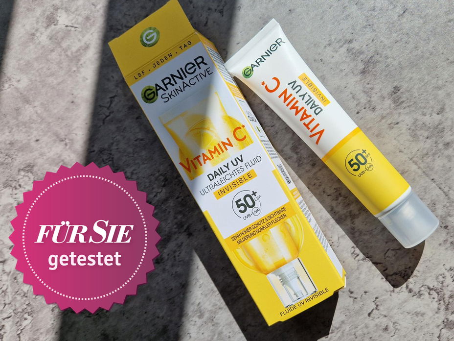 Vitamin C Fluid mit LSF von Garnier getestet