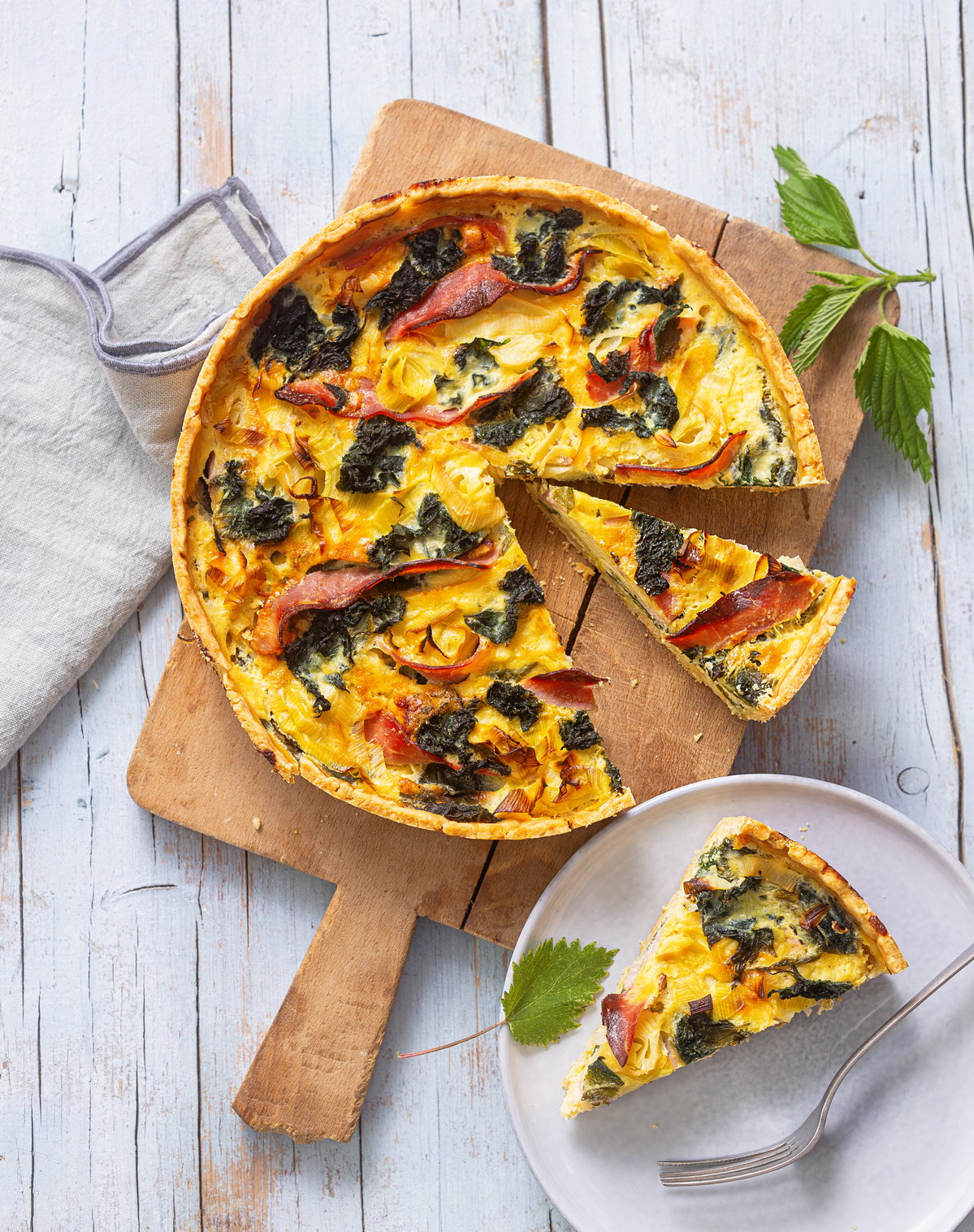 Brennnessel-Quiche