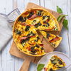 Rezept für Brennnessel-Quiche mit Kochschinken